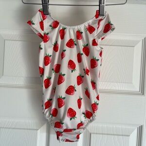 Bailey’s Blossoms Strawberry Print Baby Bodysuit